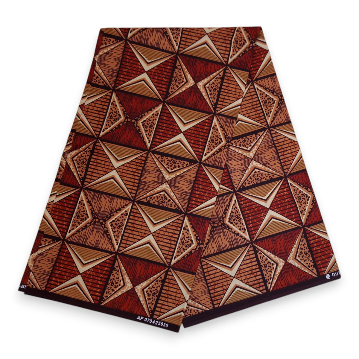 African print fabric - Brown & Beige African Prism - 100% cotton