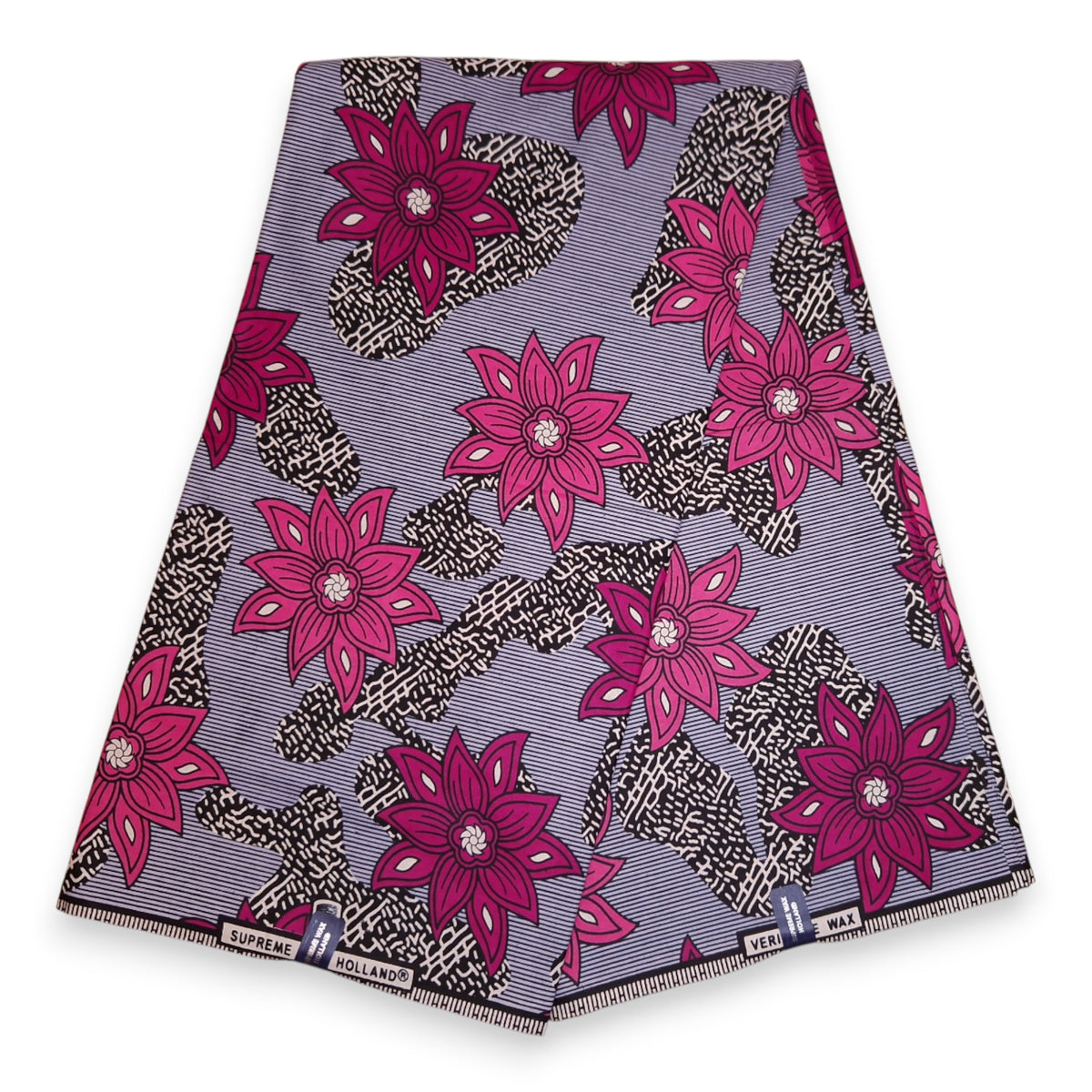 African Wax print fabric - Pink Flowers - 100% cotton – AfricanFabs