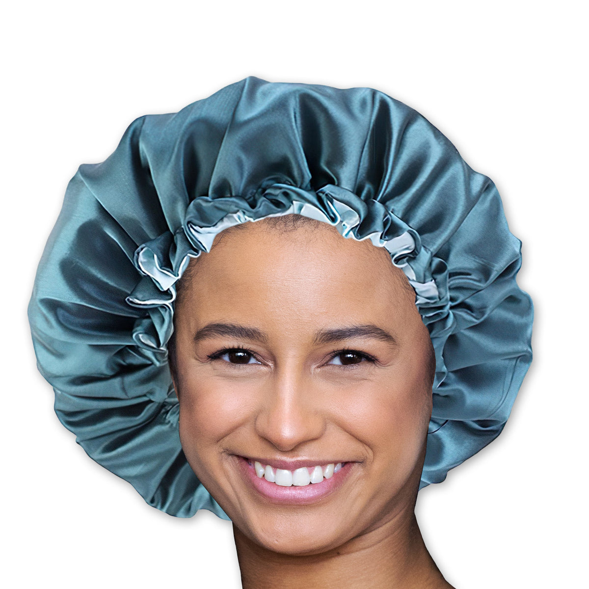 Black Emerald Green Satin Night Cap High Quality Protective Cap Charlotte  Hair Fabric Elastic Super Support 