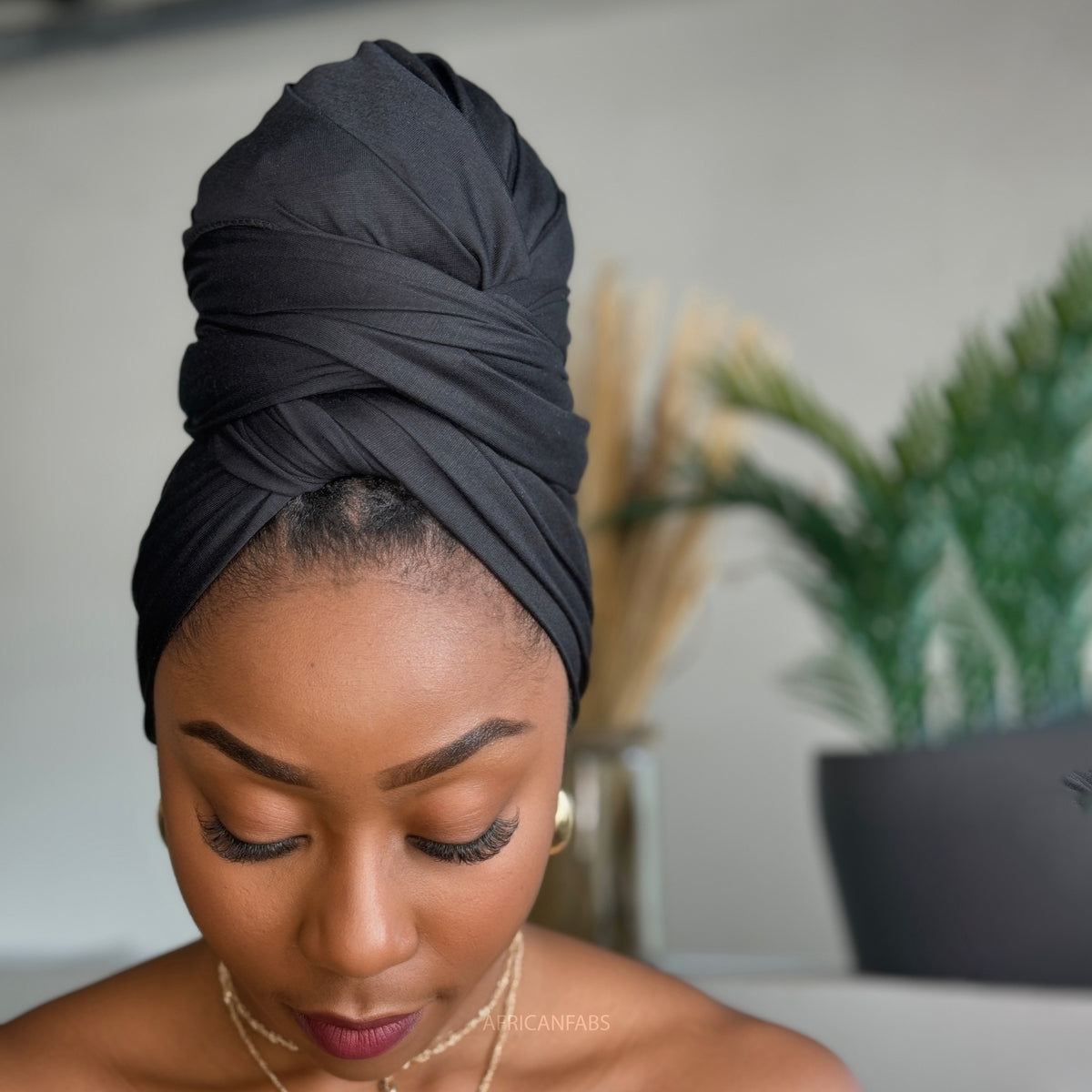 6 Pieces Head Wraps Scarf Long Turban Stretch Jersey Ultra Soft​​​ S87b6a9b40e874ea9a55ce811b4f88  main image 4