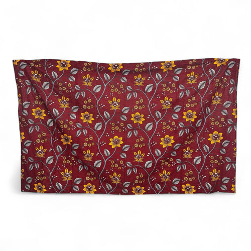 Sarong / pareo - Cotton Beachwear wrap skirt / baby carrier wrap - Red Flower stems