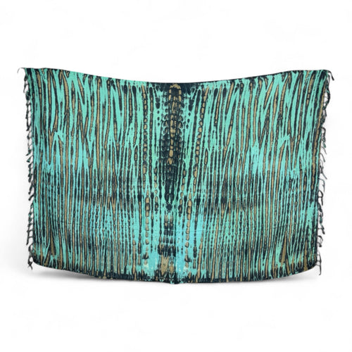 Sarong / pareo - Beachwear wrap skirt - Green