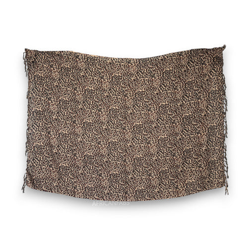 Sarong / pareo - Beachwear wrap skirt - Leopard