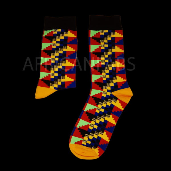 African socks / Afro socks set OHENEBA in pouch - Set of 4 pairs