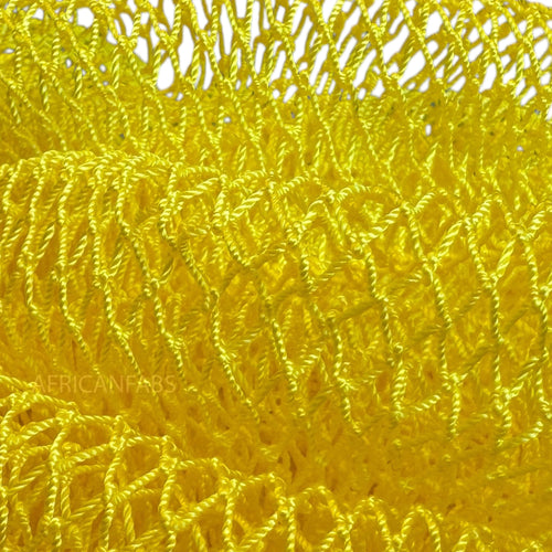 African net sponge / African exfoliating net / Sapo sponge - Yellow