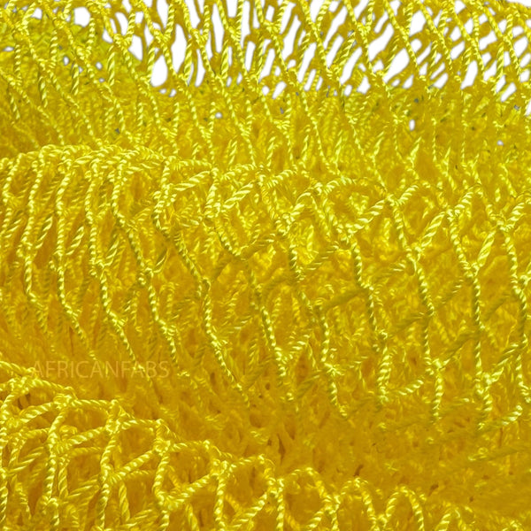 African net sponge / African exfoliating net / Sapo sponge - Yellow