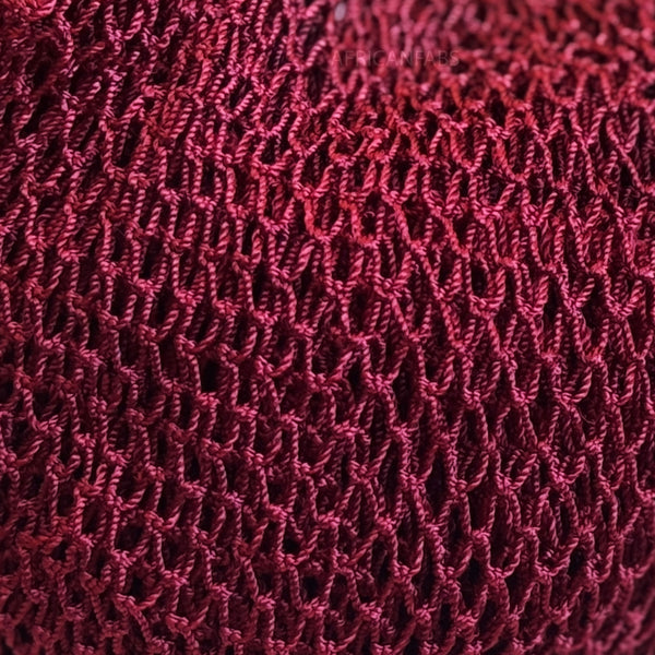 African net sponge / African exfoliating net / Sapo sponge - Burgundy red