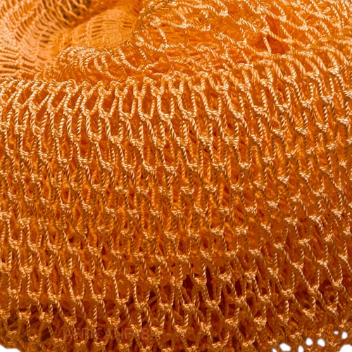 African net sponge / African exfoliating net / Sapo sponge - Peach