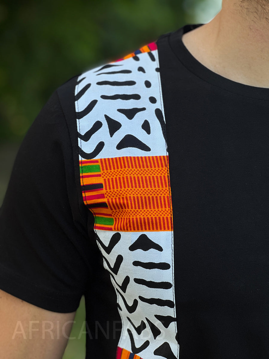 African Kente Print Mens' T-shirt (slim fit) – AfricanFabs