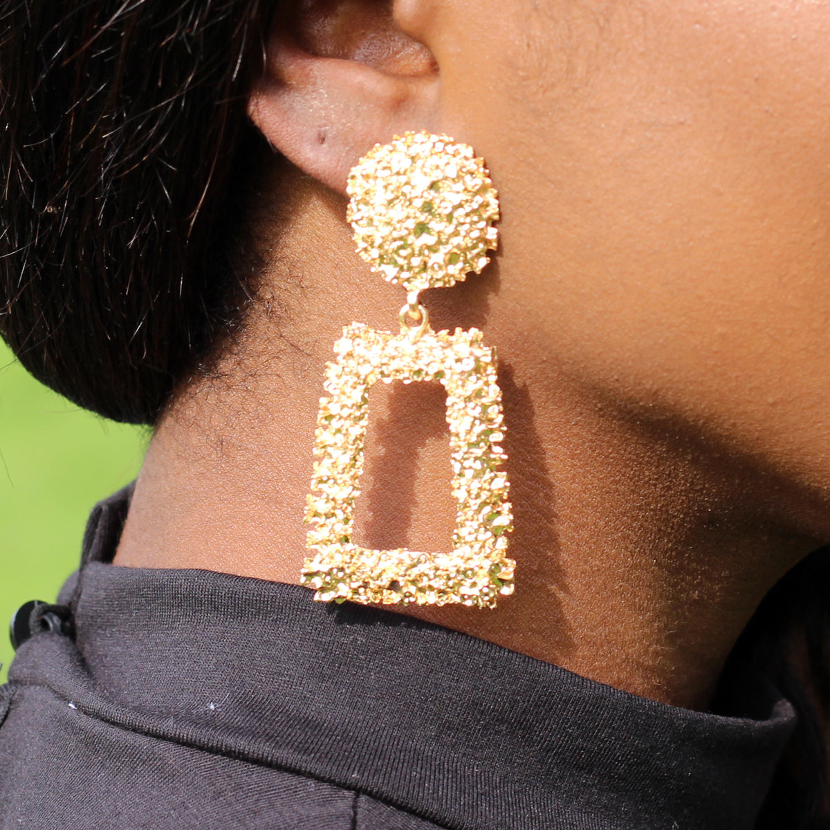 Gold Drop Dangle Earrings For Women Chunky