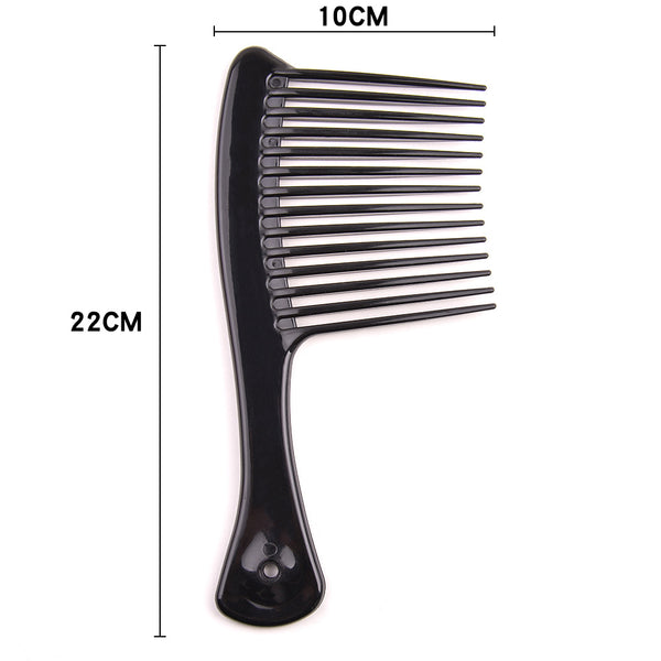Rake Detangle Comb - Afro Comb ABS Large Wide Tooth Comb For Hair Styling Tool