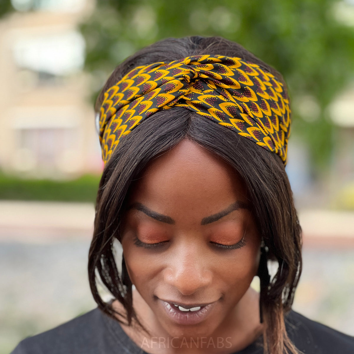 African print Headband Adults Hair Accessories Bronze Vlisco VLI