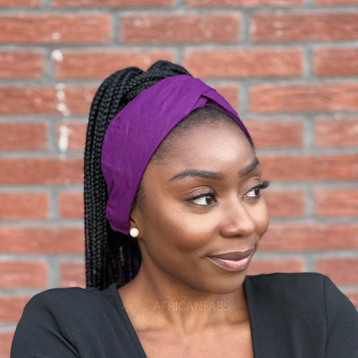 Handmade Hand Crafted Lace Knit Easter Spring Headband Adult size light purple DIY: Knit Purple Frida Headband and Free Pattern by Emilie  main image 2