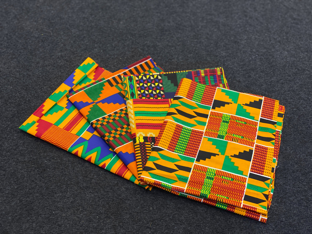 4 Fat Quarters - Telas Quilting Kente / Telas Patchwork - Tela estampa –  AfricanFabs