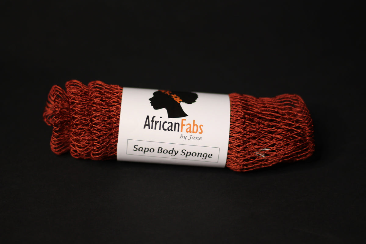 African net sponge / African exfoliating net / Sapo sponge - Cinnamon –  AfricanFabs