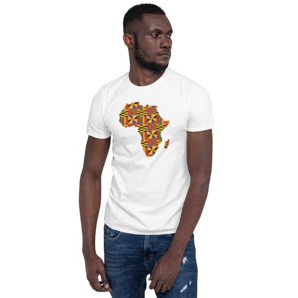 T-shirt Unisex - African continent in kente print D001 (Multiple colors)