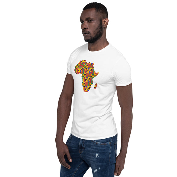 T-shirt Unisex - African continent in kente print D001 (Multiple colors)