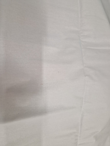 White Plain Fabric - White solid color - 100% cotton (Important: please read)