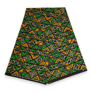 African print fabric - Purple Yellow Samakaka / Samacaca (Angola