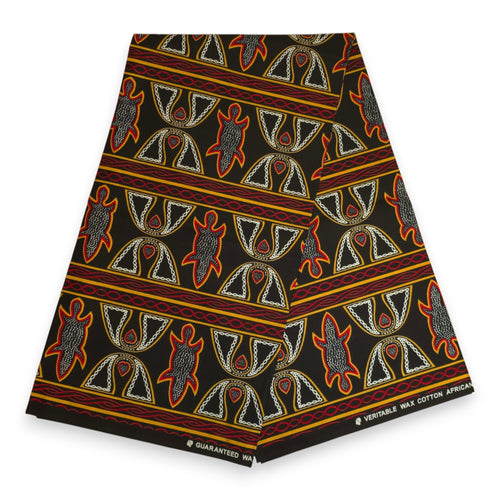 African print Headband - Adults - Hair Accessories - Black Red Toghu Bamenda