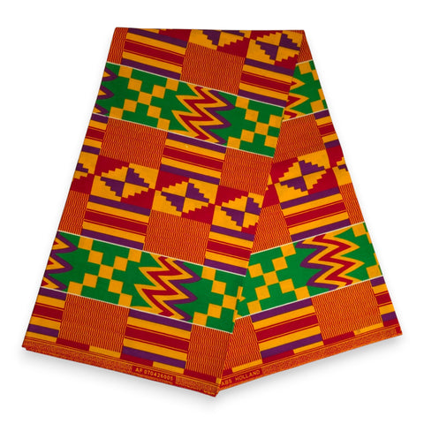 African fabric Super Wax - Pink Olive Keys – AfricanFabs