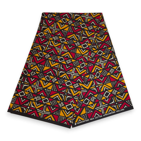 African Wax print fabric - Yellow Strings - 100% cotton – AfricanFabs
