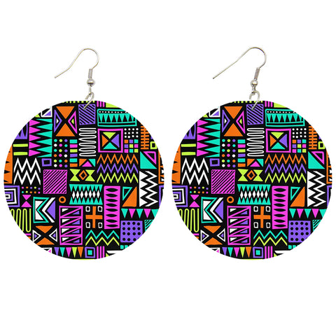 African earrings | Multicolor