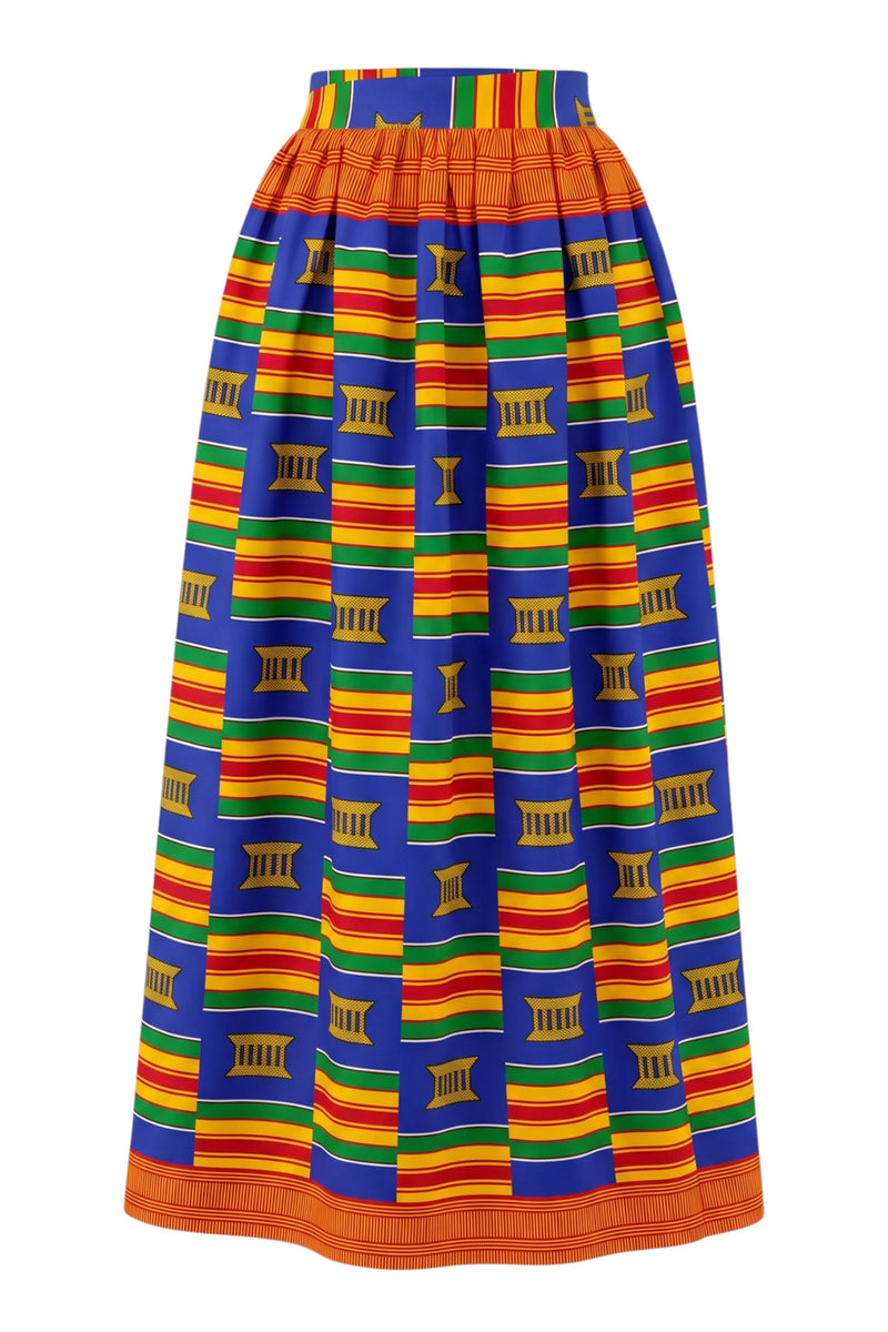 African print maxi skirt - Black Java Design – AfricanFabs