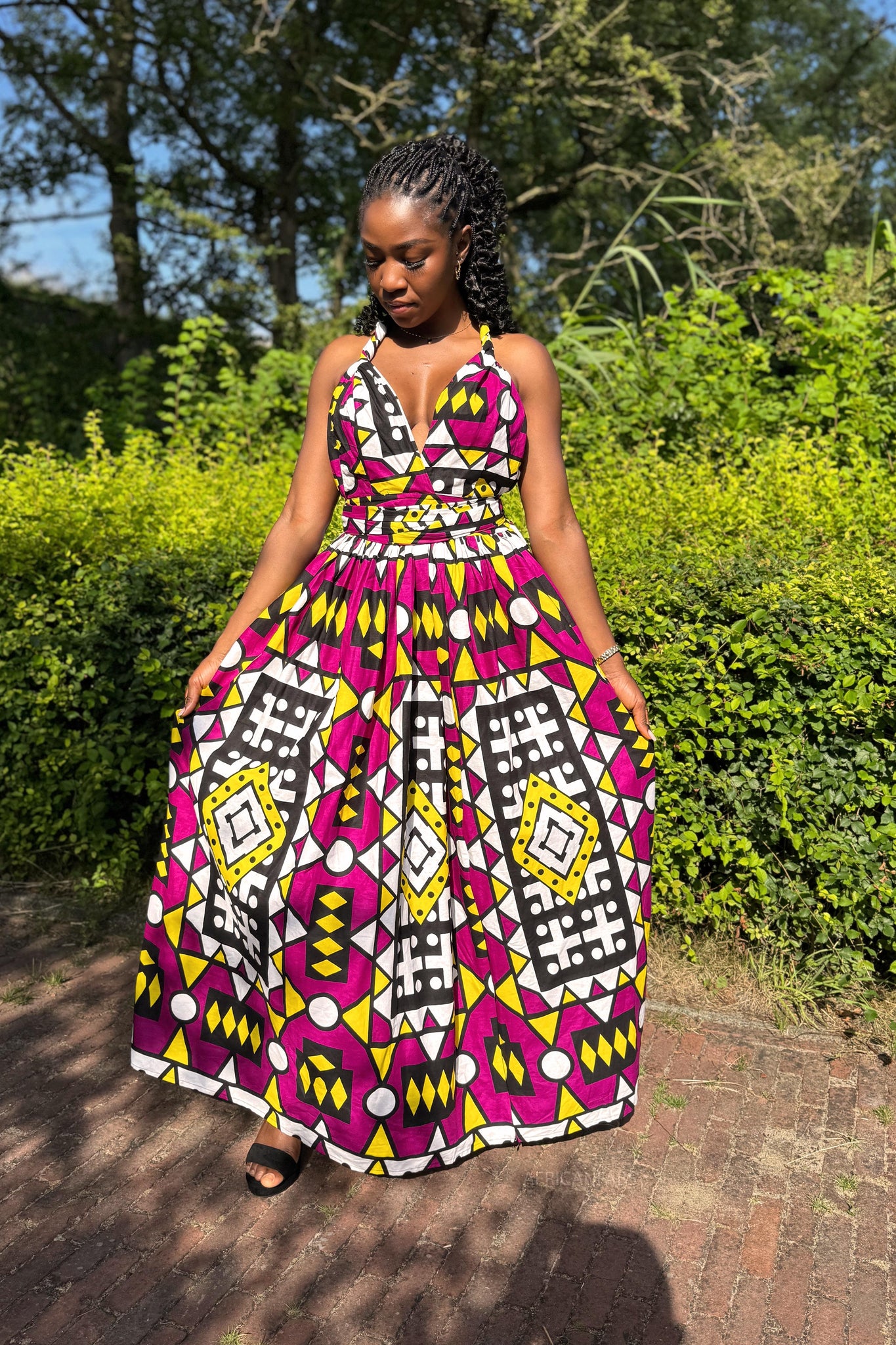 African Print Infinity Multiway Maxi Dress African Print Infinity Multiway Maxi Dress