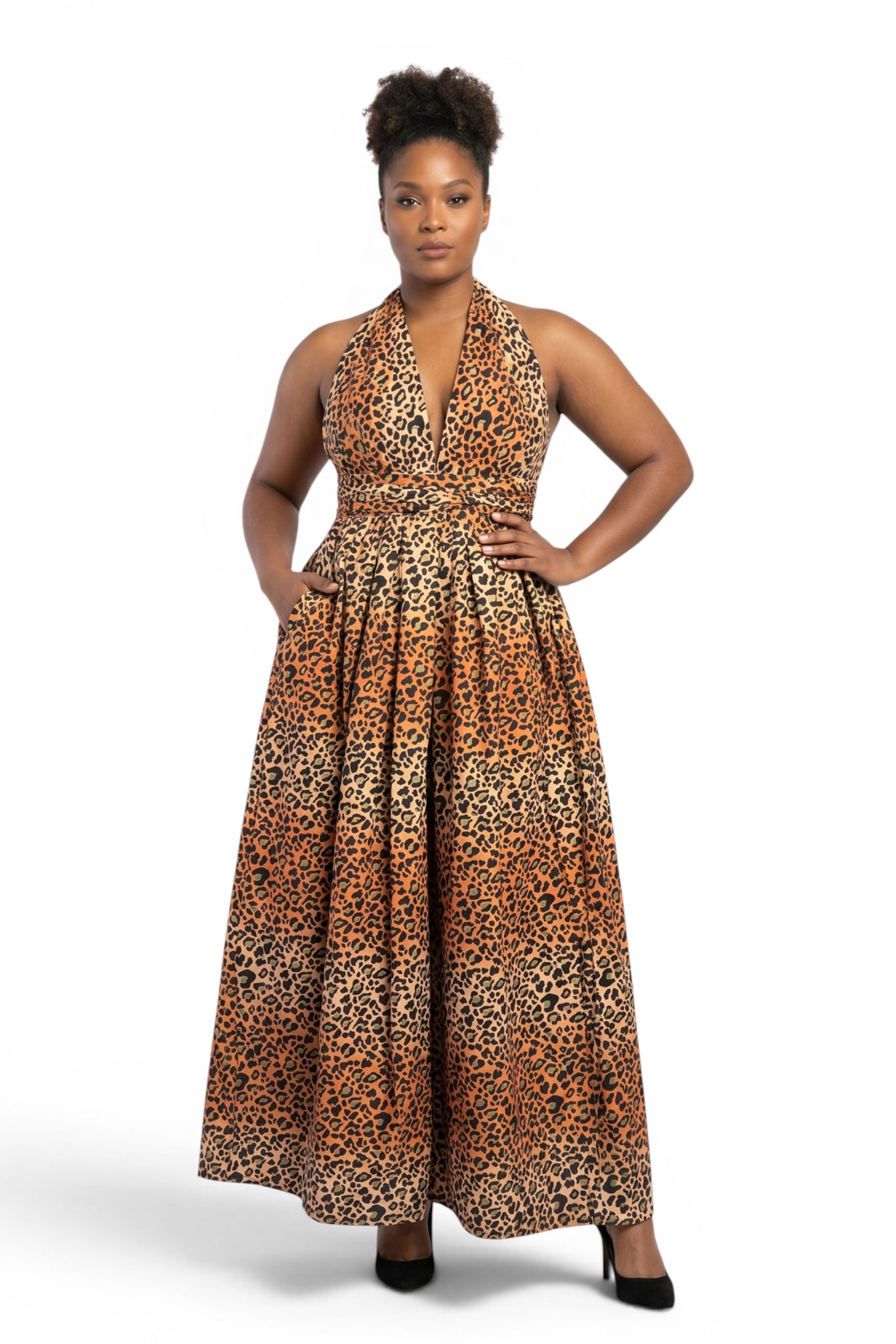 beige african dress African Dresses | Sofi Infinity Mudcloth Print Dress
