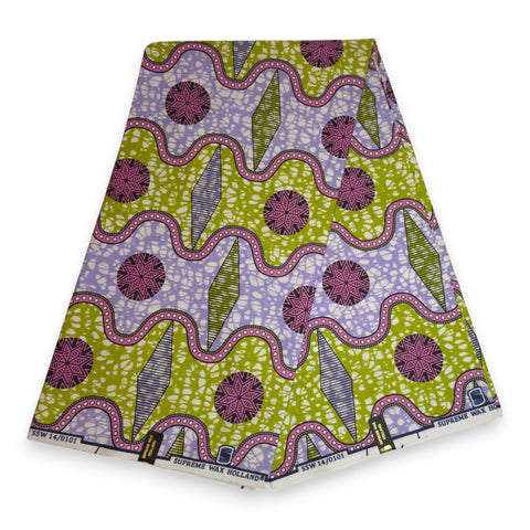 African fabric Super Wax - Pink Olive Keys – AfricanFabs
