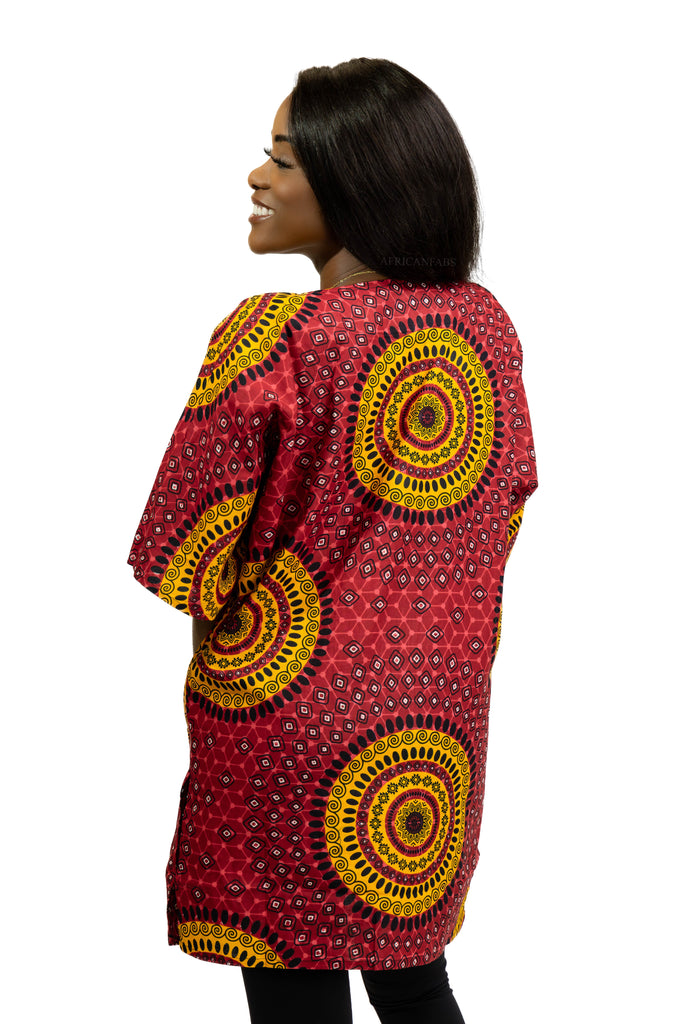long sleeve dashiki dress Bintarealwax African Long Sleeve Dresses for Women Party Wedding Casual Date Dashiki African Dresses for Women Y3819, Women's, Size: Medium