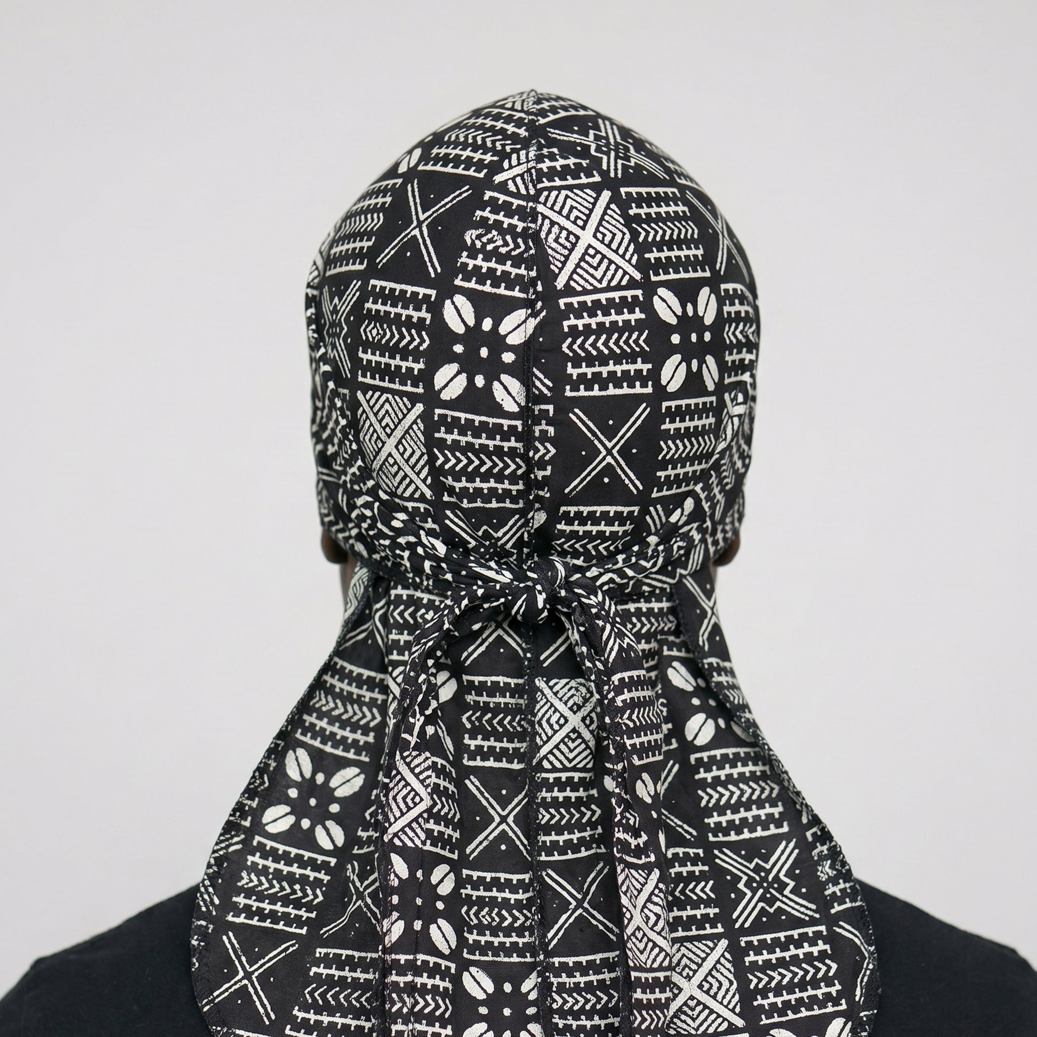 Durag / Du-rag / Do-rag / Bandana - Unisex - Black X mud – AfricanFabs