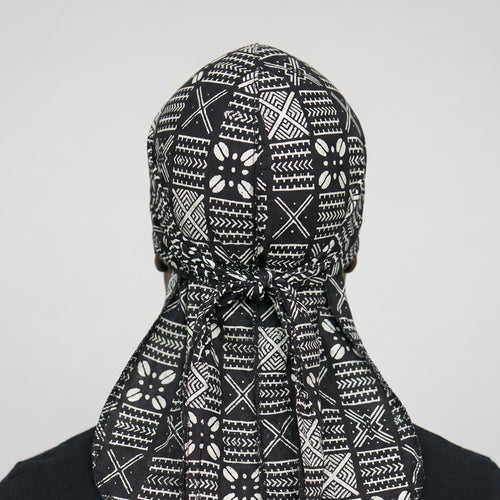 Durag / Du-rag / Do-rag / Bandana - Unisex - Black X mud