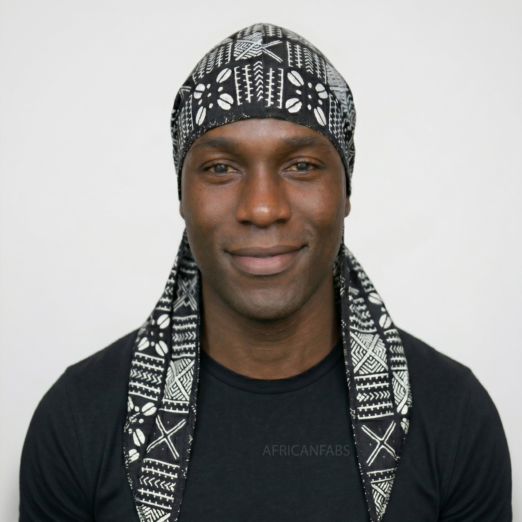 import ドゥーラグ　特殊　Durag Durag / Du-rag / Do-rag / Bandana - Unisex - Black X mud – AfricanFabs
