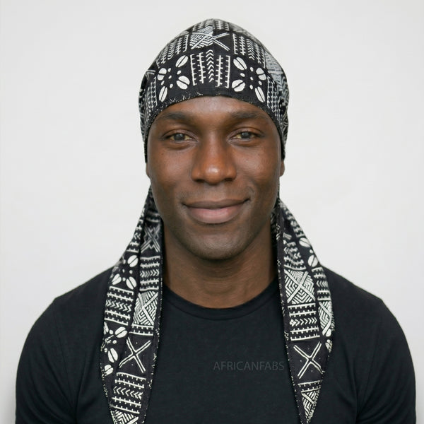 Durag / Du-rag / Do-rag / Bandana - Unisex - Black X mud