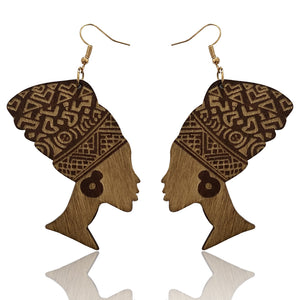 Headwrap woman | African inspired earrings