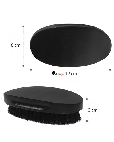 Wave Brush - Soft-Medium 360 Waves brush for hairstyle durag cap - Black - Unisex