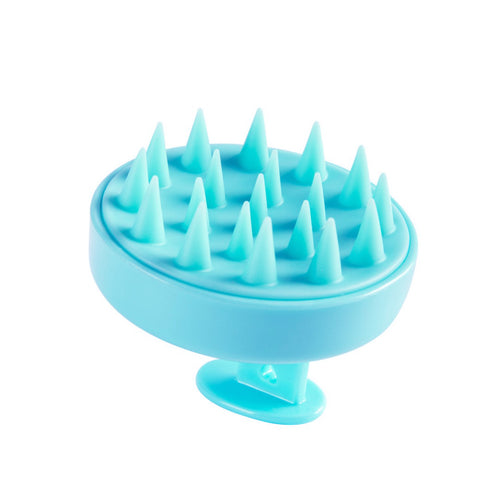 Scalp massager - silicone hair brush - scalp brush - massage brush - head massager - Light Blue