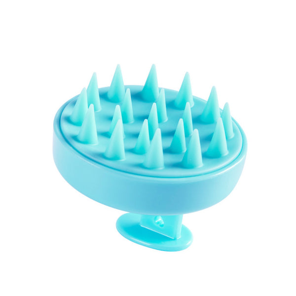 Scalp massager - silicone hair brush - scalp brush - massage brush - head massager - Light Blue