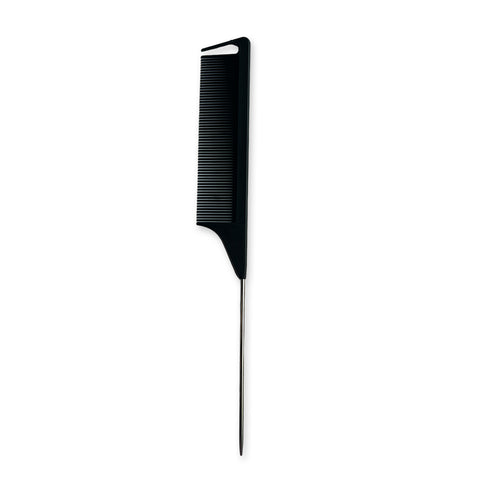 Professional Pin Tail Parting comb - Braids Rat Tail Hair Comb - Black