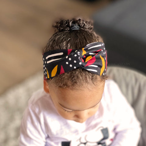 African print Headband - Kids - Hair Accessories - Mud cloth