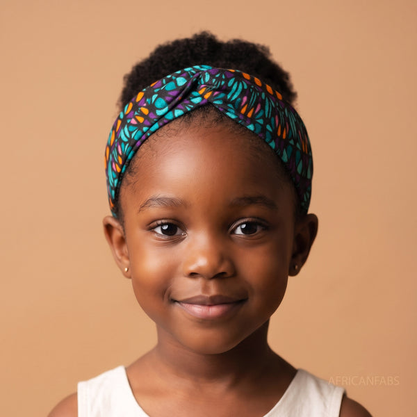 African print Headband - Kids - Hair Accessories - Multi color Ocean Eye