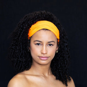 Orange Hairband / Headband - Stretch Fabric - Yoga / Sports / Casual - Unisex Adults