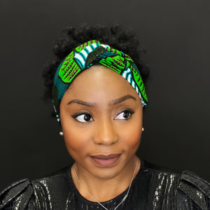 African print Headband - Adults - Hair Accessories - Green