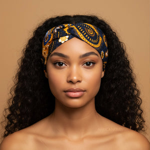 Fashion Black Headband with Logo - Adult Woman Size Amazon.com : FULZTEY Black Headbands for Women Wide Head  main image 2
