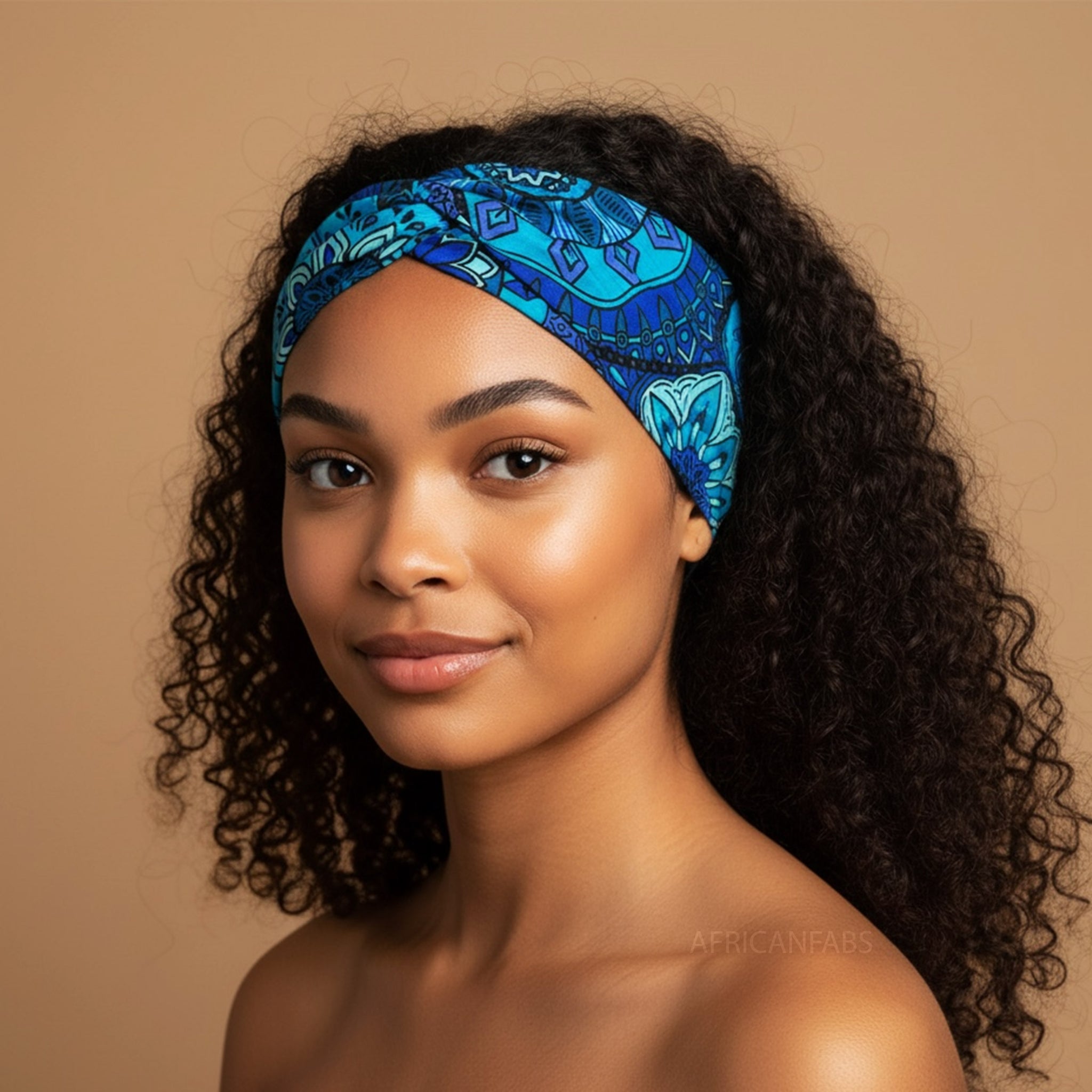 Multicolor Blues And Blue Bandana Boho Headbands W/Matching Bracelet Sets, Women Amazon.com : Guqqeuc Knotted Bandana Headband Paisley Boho  main image 2
