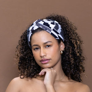African print Headband - Adults - Hair Accessories - Kente white