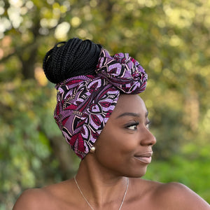 African Purple / black / headwrap