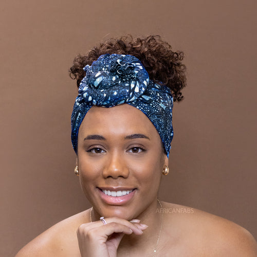 African Blue branches - headwrap